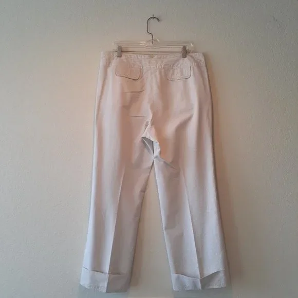 J. Jill Striped Cotton Wide Leg Pants - Picture 2 of 13